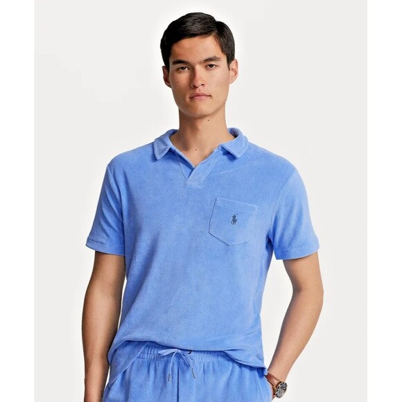 Ralph Lauren Other - Polo Ralph Lauren Men's Cotton-blend terry polo shirt Blue Small